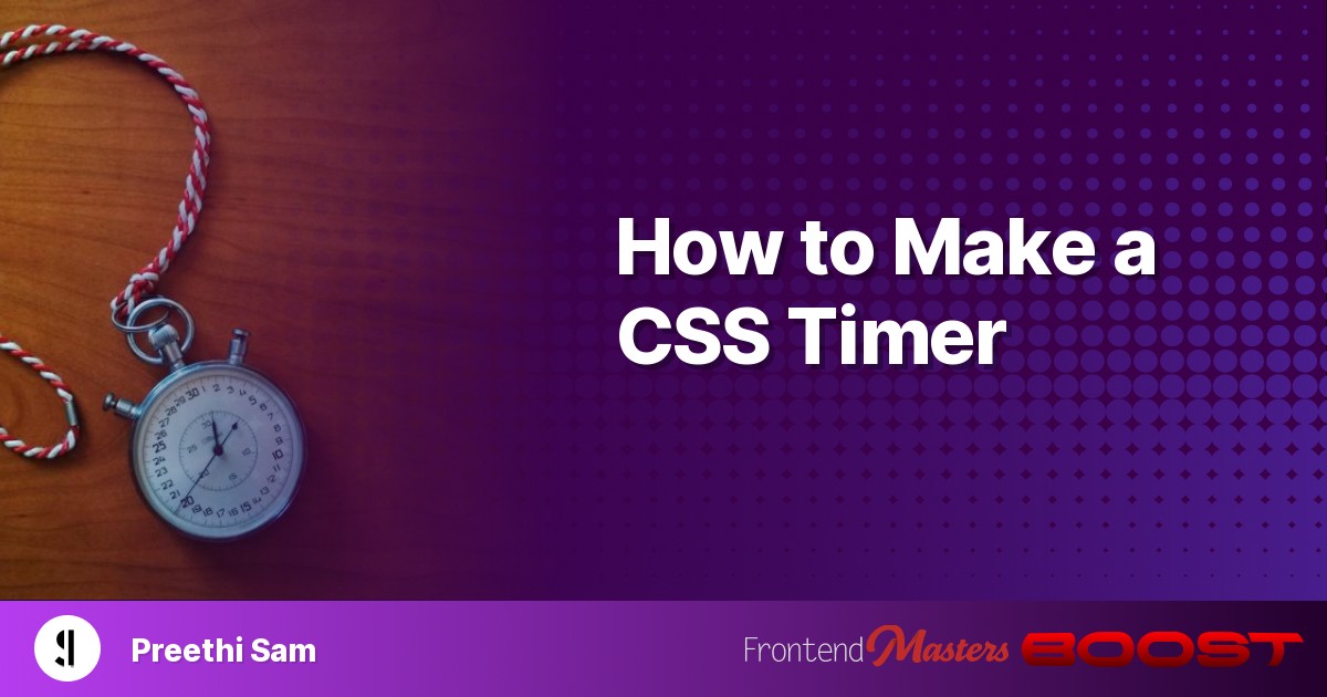 How to Make a CSS Timer