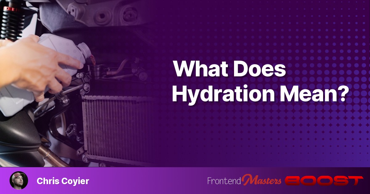 What Does Hydration Mean?