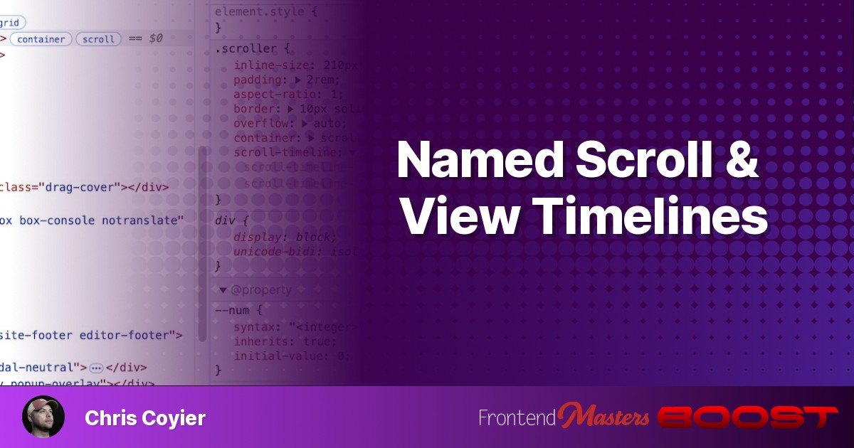 Named Scroll & View Timelines