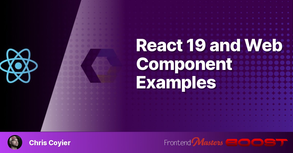 React 19 and Web Component Examples