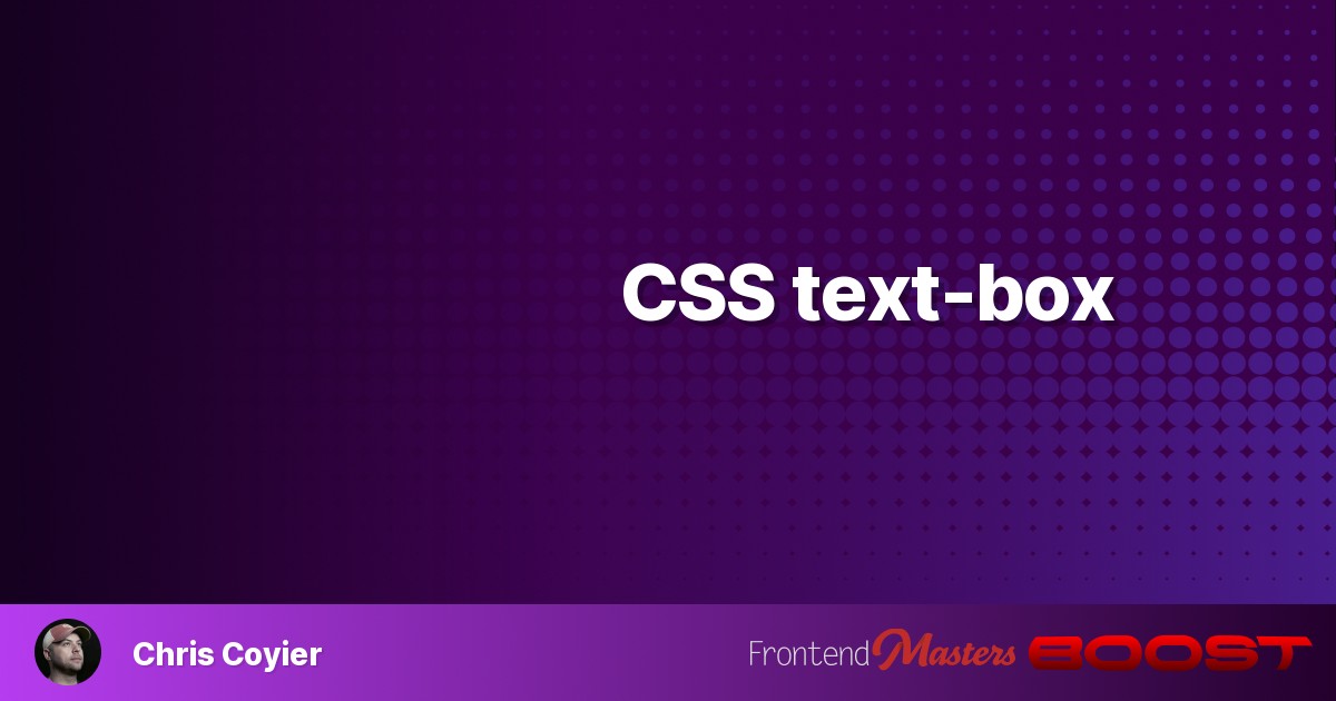 CSS text-box