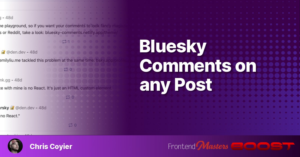 Bluesky Comments on any Post