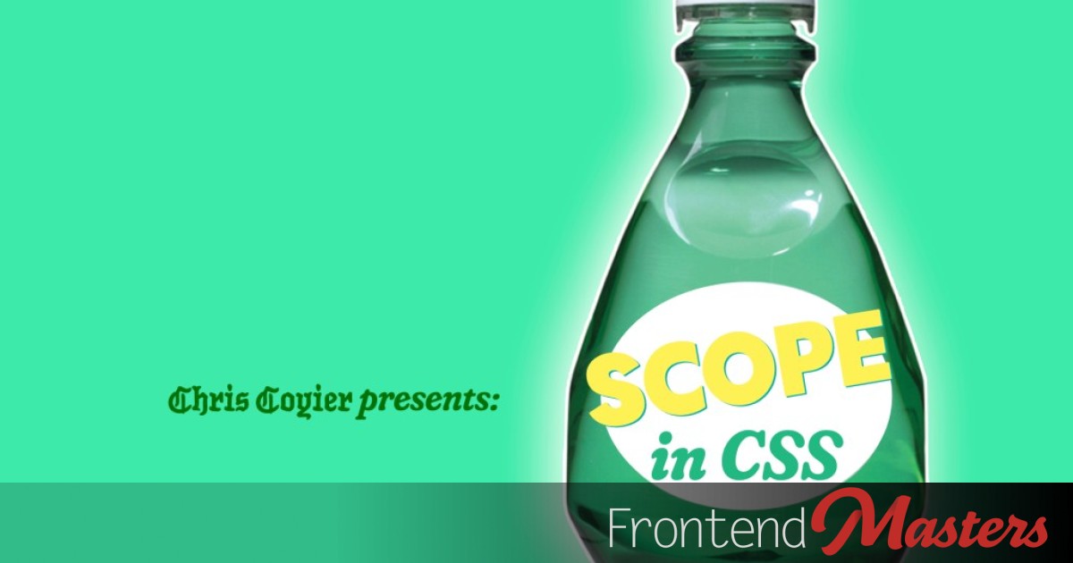 Scope in CSS