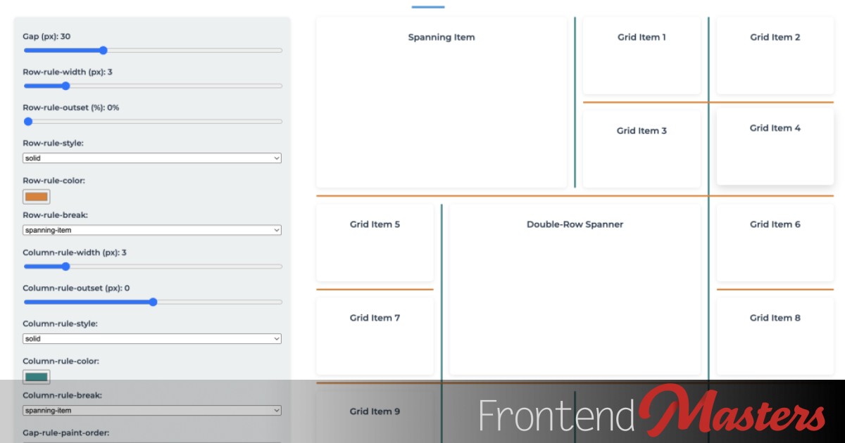 CSS Gap Decorations