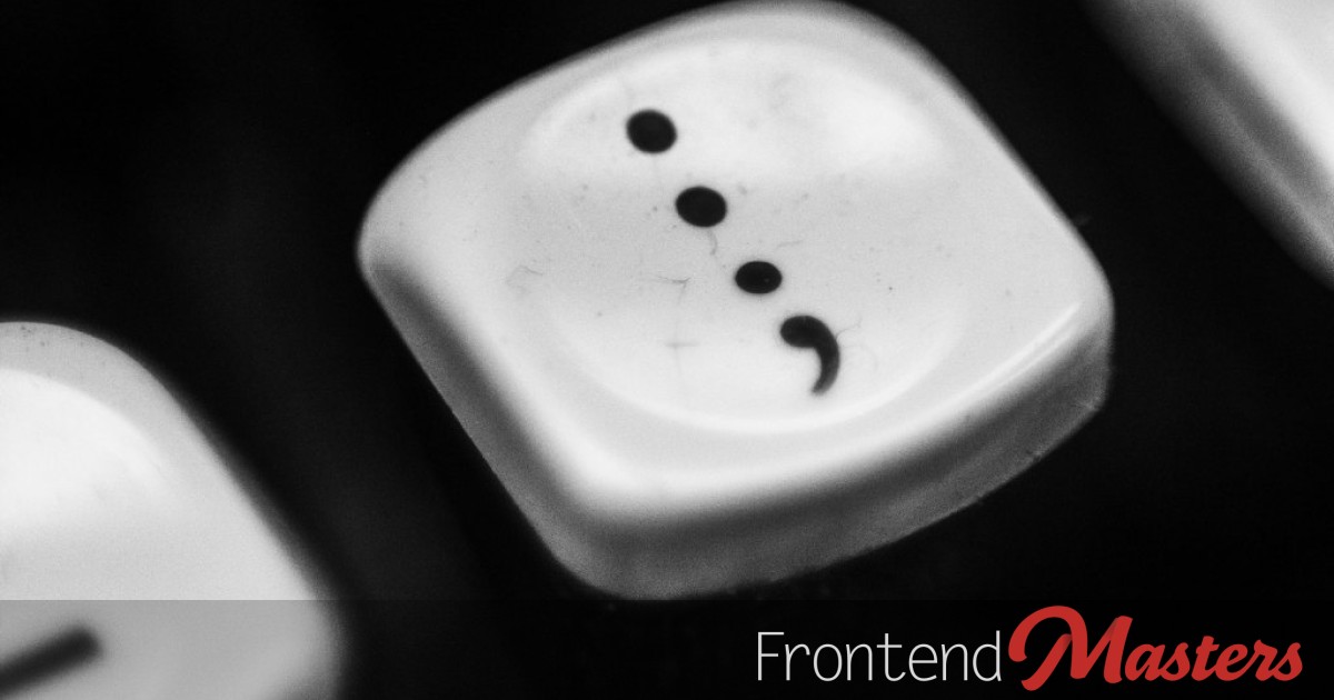 Just a Semicolon