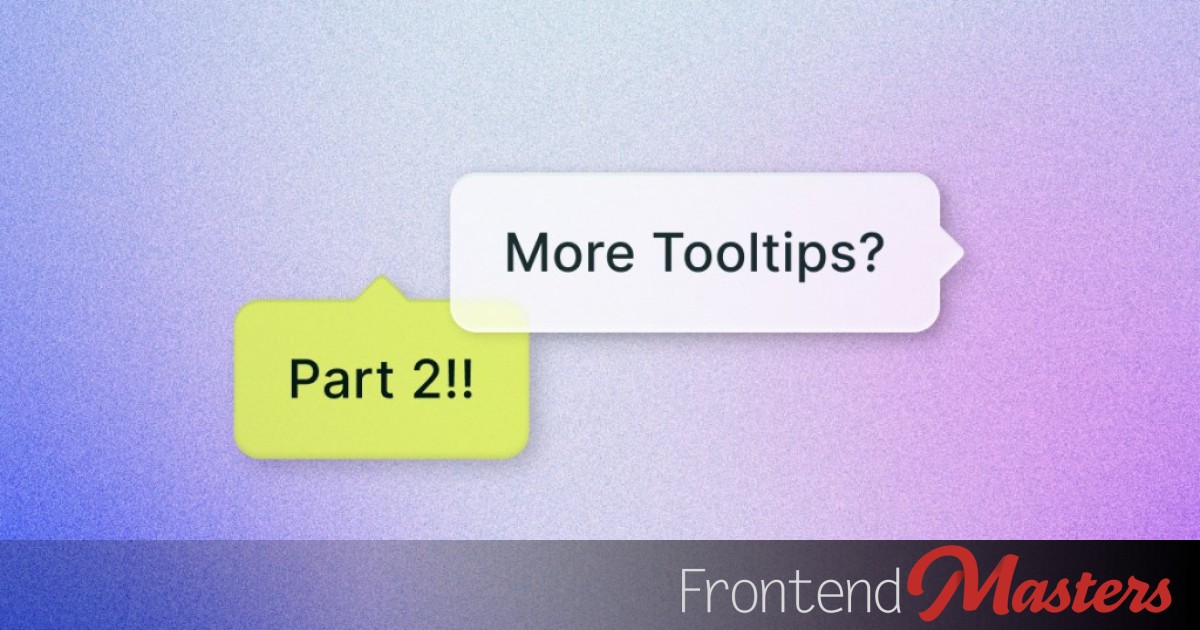 Perfectly Pointed Tooltips: All Four Sides