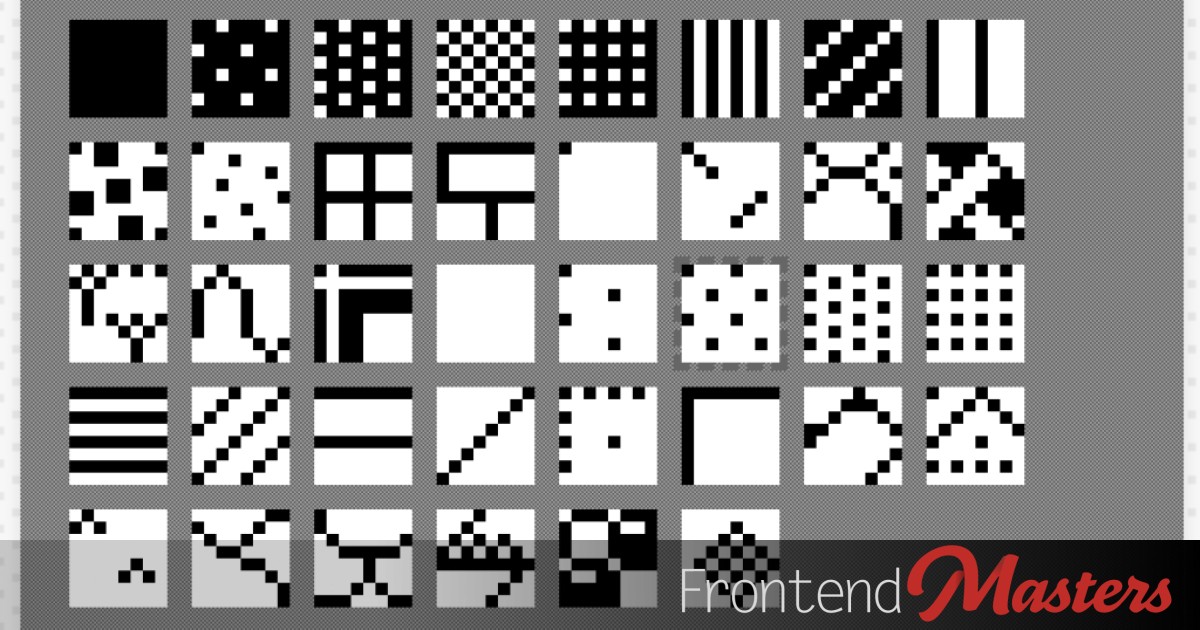 Classic Mac OS System 1 Patterns