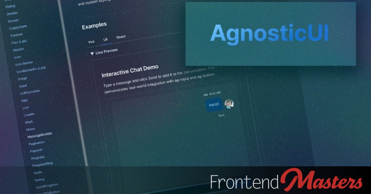 Post Mortem: Rewriting AgnosticUI with Lit Web Components